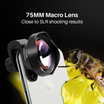 Updated 17MM Thread Mobile Camera Lens 10X Macro Lens Phone 75MM Clip On Lenses for iPhone 11 Pro Max Android