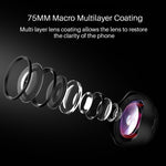 Updated 17MM Thread Mobile Camera Lens 10X Macro Lens Phone 75MM Clip On Lenses for iPhone 11 Pro Max Android