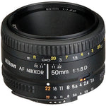 Nikon 50mm Lens AF 50 / 1.8D Lenses for Nikon All Dslr Camera Lens