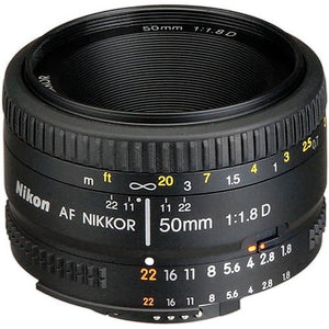 Nikon 50mm Lens AF 50 / 1.8D Lenses for Nikon All Dslr Camera Lens