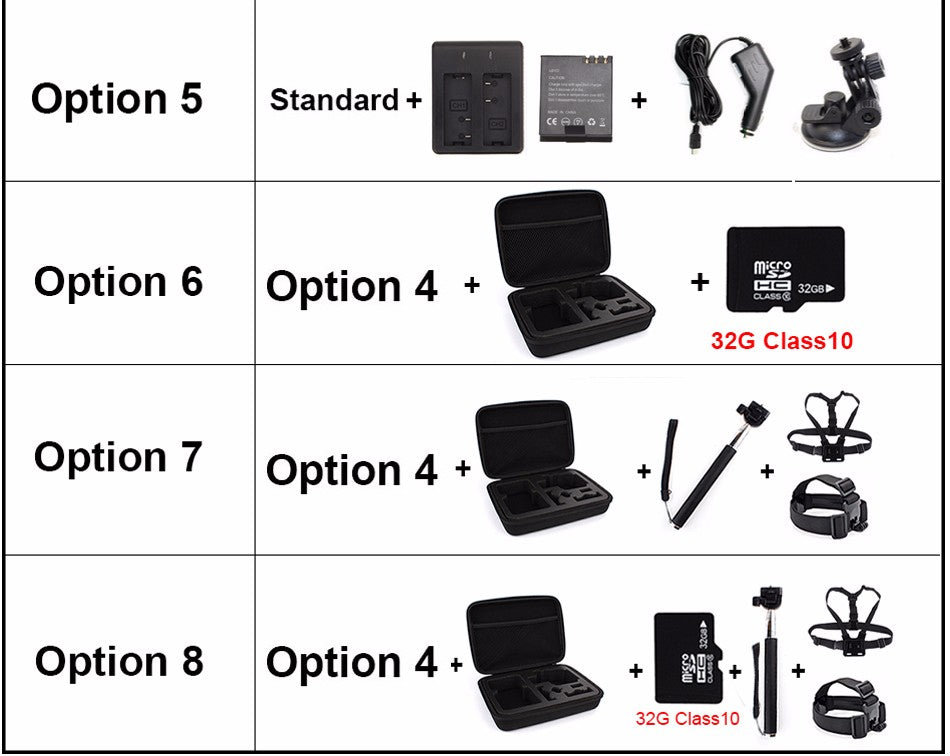 GitUP Git2P 90 Degree Lens Action Camera 2K Wifi Sports DV Full HD