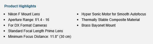 SIGMA 30mm 1.4 Lens F1.4 DC HSM ART Lens for Nikon d3100 D3200 D3300 D5100 D5200 D5300 D80 D90 D300 D60 Lens