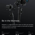 Ronin S Standard Kit and Essentials Kit Superior 3-Axis Stabilization Camera Control Fine Focus Control