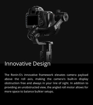 Ronin S Standard Kit and Essentials Kit Superior 3-Axis Stabilization Camera Control Fine Focus Control