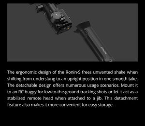 Ronin S Standard Kit and Essentials Kit Superior 3-Axis Stabilization Camera Control Fine Focus Control