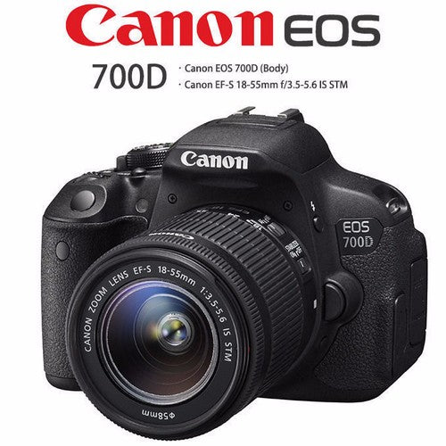 Canon 700D Rebel T5i DSLR Digital Camera with 18-55mm Lens -18 MP  -Full HD 1080p Video -Vari-Angle Touchscreen (New)