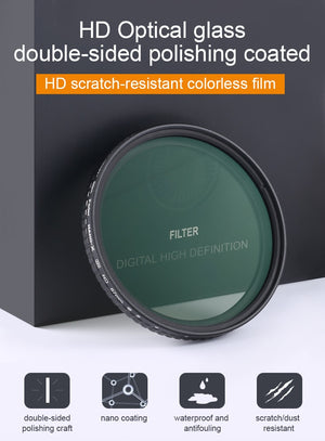 ND2-32 Fader ND Filter 52mm 62mm 67mm 72mm 77mm