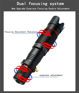 Orsda 4K HD 36X Optical Zoom Camera Lens Telephoto Telescope for All Smartphone