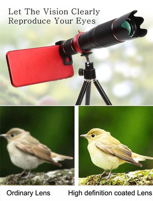 Orsda 4K HD 36X Optical Zoom Camera Lens Telephoto Telescope for All Smartphone