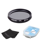 37mm Circular Polarizing CPL Filter+ case +cloth  for Canon 1000D 650D 600D 550D 500D Rebel T4i T3i T3 T2i 18-55mm Lens