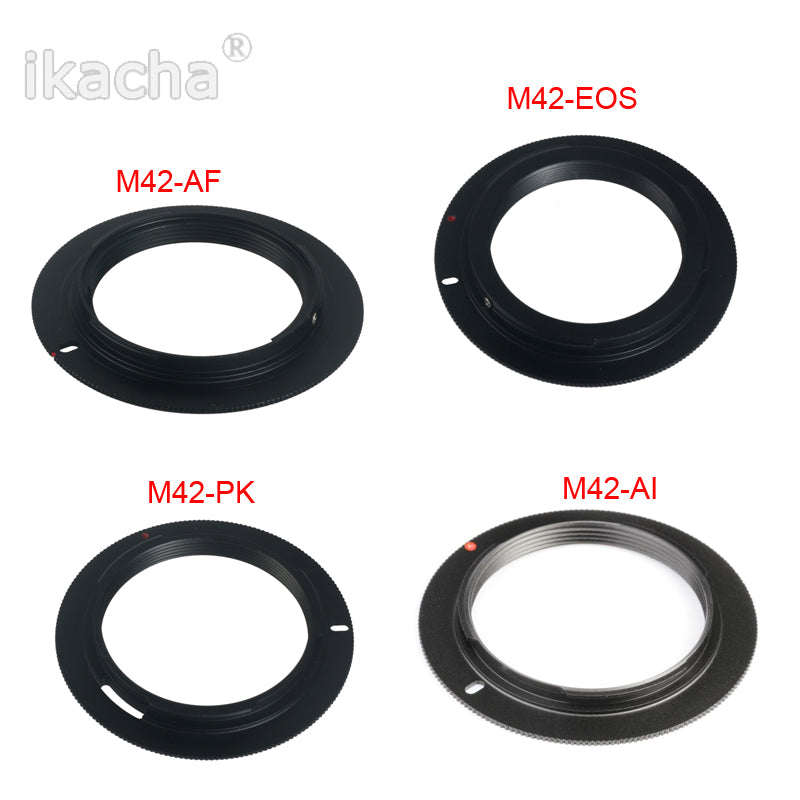 Metal M42 Lens Adapter Ring For M42-EOS AI AF PK Lens Adapter To For Canon Nikon Sony Pentax 20d 40d 50d SLR Camera