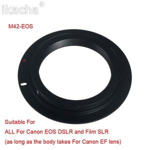 Metal M42 Lens Adapter Ring For M42-EOS AI AF PK Lens Adapter To For Canon Nikon Sony Pentax 20d 40d 50d SLR Camera