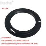 Metal M42 Lens Adapter Ring For M42-EOS AI AF PK Lens Adapter To For Canon Nikon Sony Pentax 20d 40d 50d SLR Camera