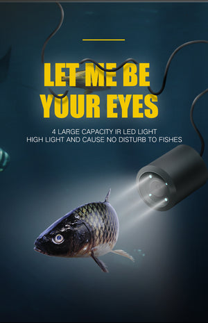 LUCKY Portable Underwater Fishing&Inspection Camera Night vision Camera 4.3 Inch IP68 20M Cable for Ice/Sea