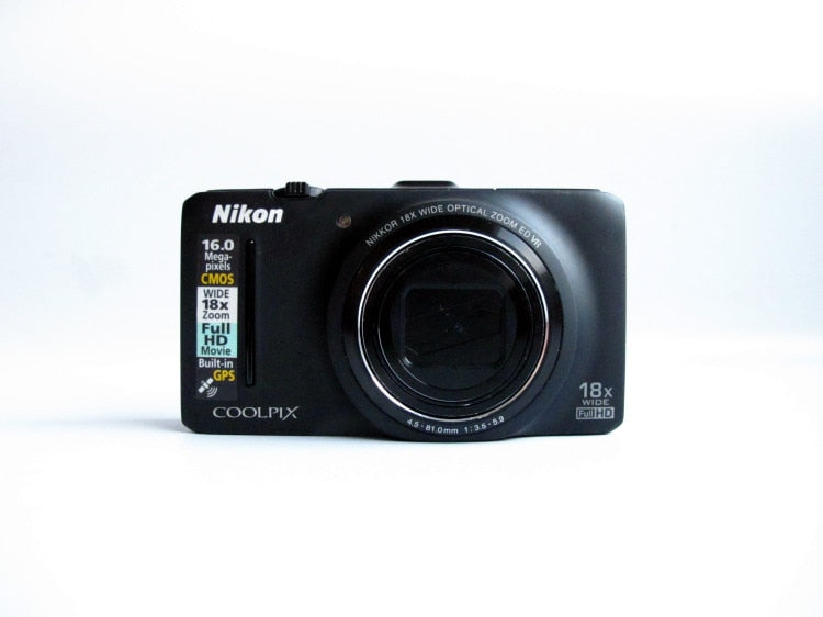 USED Nikon Coolpix S9300 16MP Digital Camera CMOS 18x Zoom-NIKKOR ED glass lens with GPS