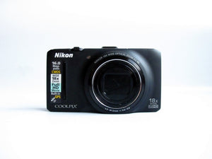 USED Nikon Coolpix S9300 16MP Digital Camera CMOS 18x Zoom-NIKKOR ED glass lens with GPS