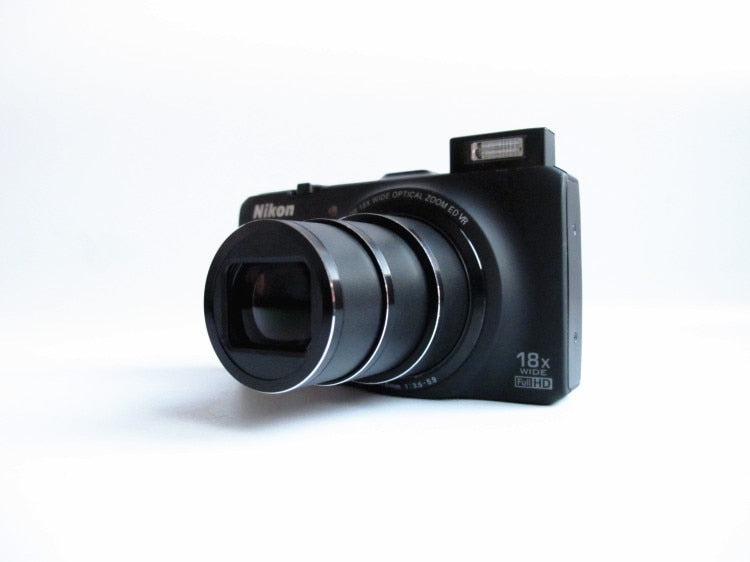 USED Nikon Coolpix S9300 16MP Digital Camera CMOS 18x Zoom-NIKKOR ED glass lens with GPS