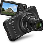 USED Nikon Coolpix S9300 16MP Digital Camera CMOS 18x Zoom-NIKKOR ED glass lens with GPS