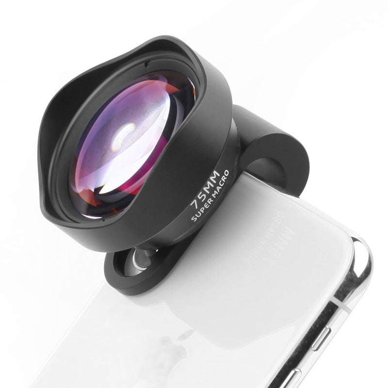 Updated 17MM Thread Mobile Camera Lens 10X Macro Lens Phone 75MM Clip On Lenses for iPhone 11 Pro Max Android