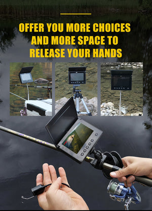 LUCKY Portable Underwater Fishing&Inspection Camera Night vision Camera 4.3 Inch IP68 20M Cable for Ice/Sea