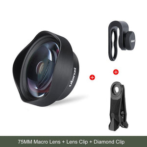 Updated 17MM Thread Mobile Camera Lens 10X Macro Lens Phone 75MM Clip On Lenses for iPhone 11 Pro Max Android