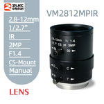 New CS-Mount FA Lens 3MP 2.8-12mm Varifocal  Manual Iris Lens IR Function Security  Camera Lens