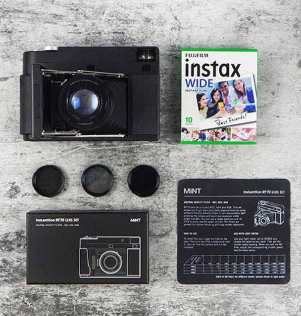 MiNT InstantKon RF70 Manual Rangefind Instant Camera Use Fuji Instax Wide 210 Film
