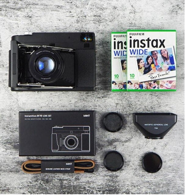 MiNT InstantKon RF70 Manual Rangefind Instant Camera Use Fuji Instax Wide 210 Film