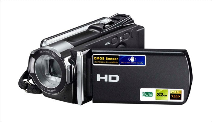 2017 Latest 16X Digital Zoom 12MP Mini HD Digital Video Camera 3'' TFT LCD Cheap Video Camera Professional SD Card 32GB