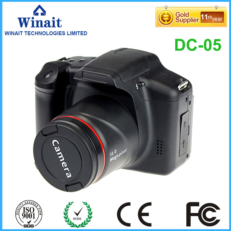 Latest 32GB dslr camera DC-04 12MP 720P Slr camera with 4x digital zoom hight-quality camera
