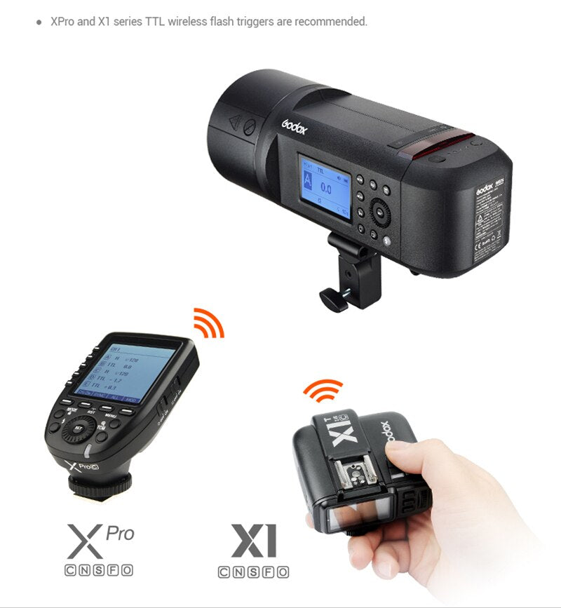 Godox AD600Pro AD600 Pro HSS 1/8000s TTL 2.4G Wireless Outdoor Flash Photography lights for Canon Nikon Sony FujiFilm Olympus