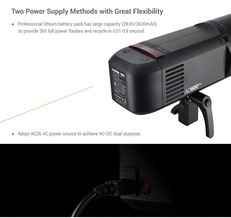 Godox AD600Pro AD600 Pro HSS 1/8000s TTL 2.4G Wireless Outdoor Flash Photography lights for Canon Nikon Sony FujiFilm Olympus