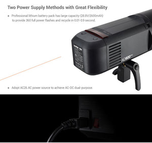 Godox AD600Pro AD600 Pro HSS 1/8000s TTL 2.4G Wireless Outdoor Flash Photography lights for Canon Nikon Sony FujiFilm Olympus