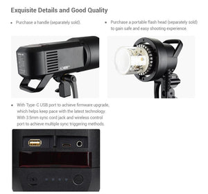 Godox AD600Pro AD600 Pro HSS 1/8000s TTL 2.4G Wireless Outdoor Flash Photography lights for Canon Nikon Sony FujiFilm Olympus