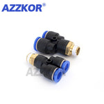 PX Y Type 3-way Air Pneumatic Joints Male-thread Pneumatic Connector Pneumatic Accessories