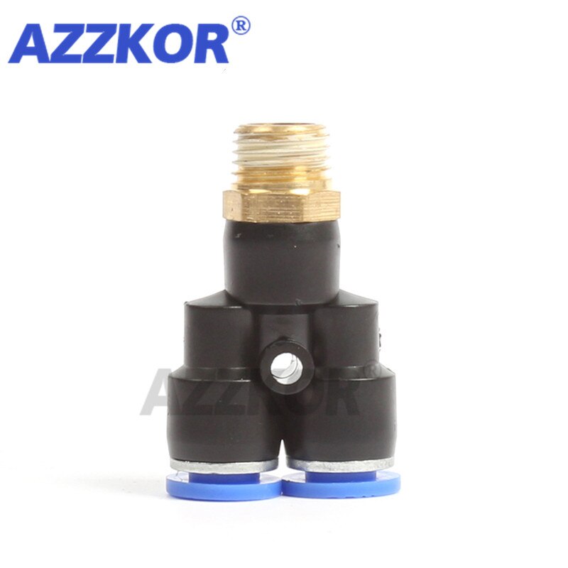 PX Y Type 3-way Air Pneumatic Joints Male-thread Pneumatic Connector Pneumatic Accessories