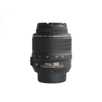 USED Nikon NIKKOR 18-55mm f/3.5-5.6G VR AF Lens Auto & Manual Front Lens Rear Lens Cap