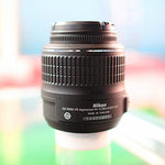 USED Nikon NIKKOR 18-55mm f/3.5-5.6G VR AF Lens Auto & Manual Front Lens Rear Lens Cap