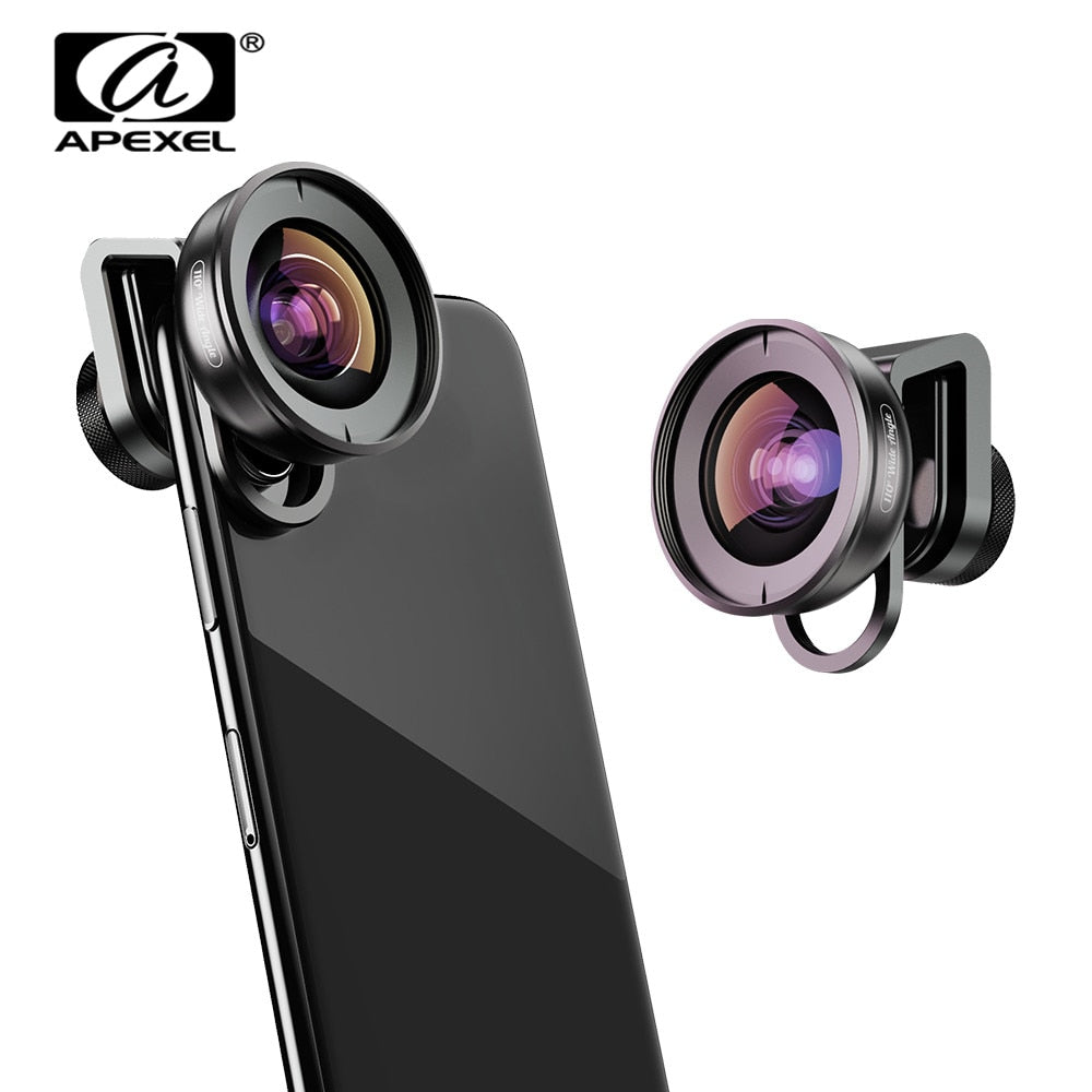 Apexel HD 110 degree Wide Angle Camcorder Lens for Dual & Single Lens All Smartphones