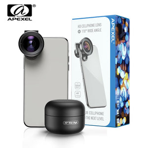 Apexel HD 110 degree Wide Angle Camcorder Lens for Dual & Single Lens All Smartphones