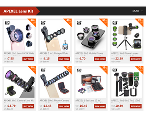 Apexel HD 110 degree Wide Angle Camcorder Lens for Dual & Single Lens All Smartphones