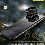 Apexel HD 110 degree Wide Angle Camcorder Lens for Dual & Single Lens All Smartphones