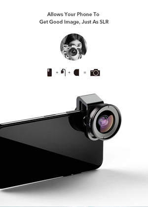 Apexel HD 110 degree Wide Angle Camcorder Lens for Dual & Single Lens All Smartphones