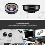 Apexel HD 110 degree Wide Angle Camcorder Lens for Dual & Single Lens All Smartphones