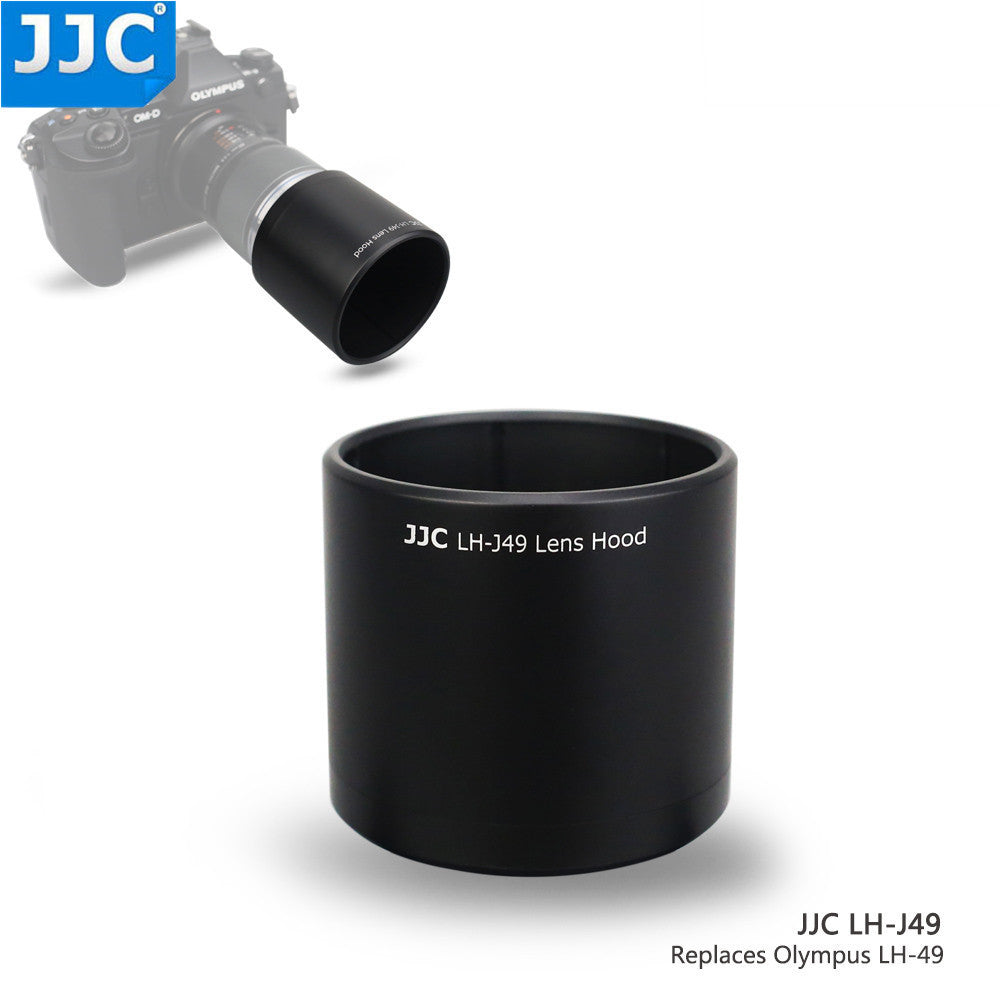 JJC Camera Lens Hood Shade for Olympus M.ZUIKO DIGITAL ED 60mm f2.8 Macro Lens Replace Olympus LH-49 Lens Hood Tube
