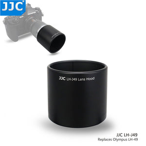 JJC Camera Lens Hood Shade for Olympus M.ZUIKO DIGITAL ED 60mm f2.8 Macro Lens Replace Olympus LH-49 Lens Hood Tube