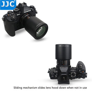 JJC Camera Lens Hood Shade for Olympus M.ZUIKO DIGITAL ED 60mm f2.8 Macro Lens Replace Olympus LH-49 Lens Hood Tube
