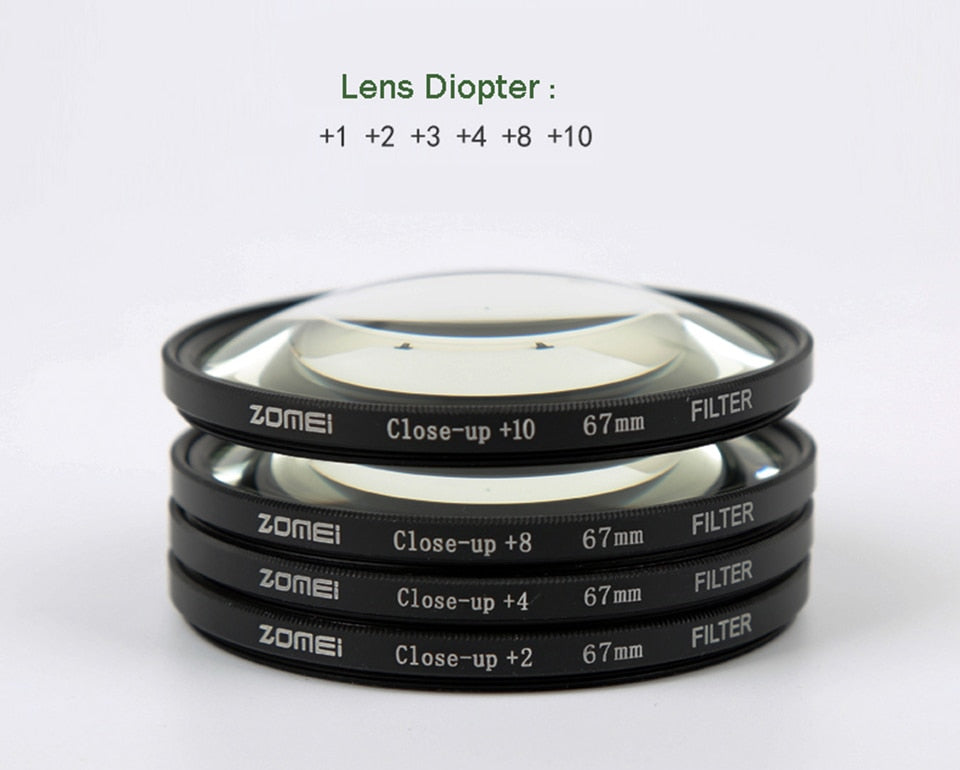 Zomei Macro Close-up Lens Filter +1-+10 Optical Glass Camera Filter Enlarging Shooting for Canon Nikon DSLR Camera
