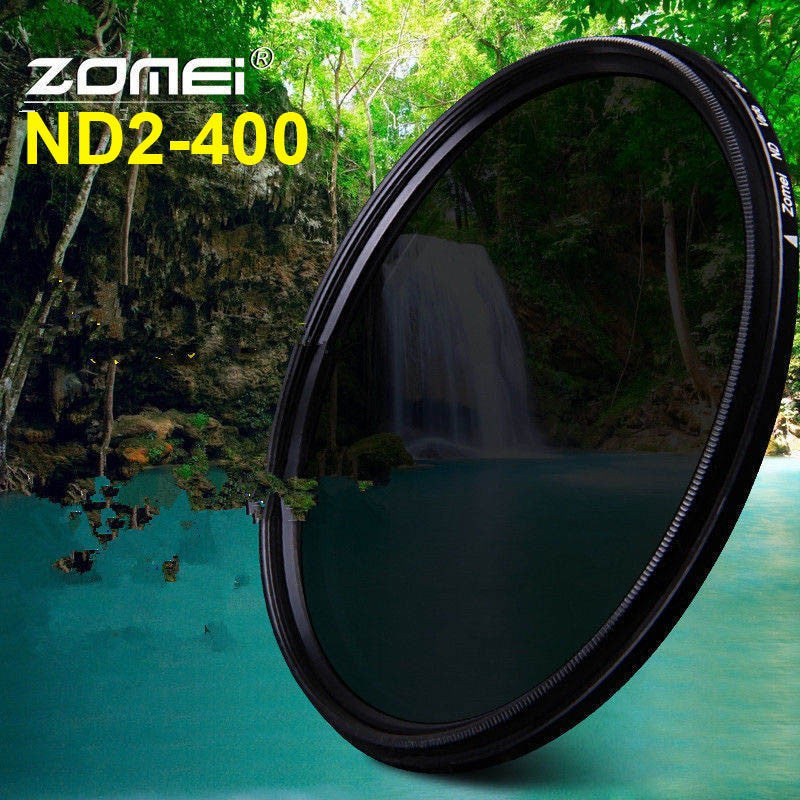 ZOMEI Glass Slim ND2-400 Neutral Density Fader Variable ND filter Adjustable 49/52/55/58/62/67/72/77/82mm