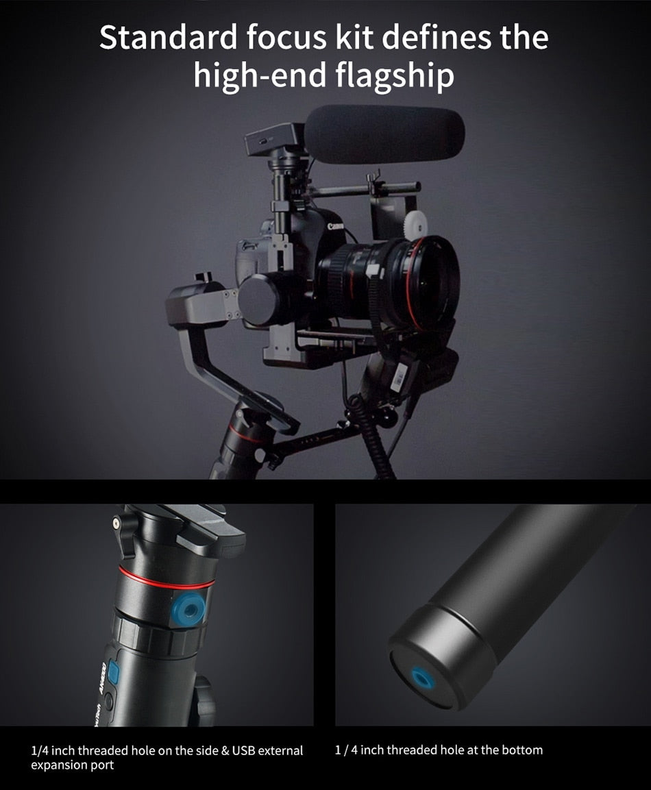 AK4000 3-Axis Handheld Camera Stabilizer Gimbal for Sony Canon 5D 8D Mark II Panasonic GH5 Nikon D850 4kg Payloay